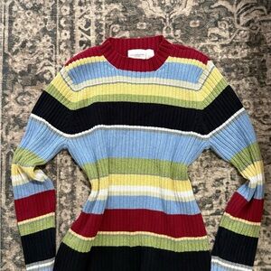 Liz Claiborne Multicolor Striped Sweater